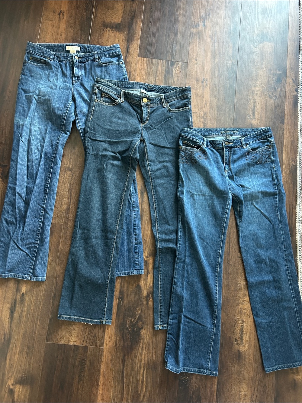 Bundle lot of 3 pairs Michael KORS denim jeans 10 M
